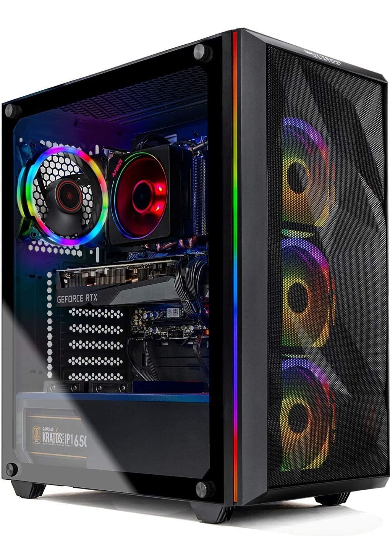 Skytech Gaming PC Desktop - AMD Ryzen 7 3700X 3.6GHz, RTX 3080 10GB GDDR6X, 16GB DDR4 3200, 1TB SSD, 750W Gold PSU, 240MM AIO, AC WiFi, Windows 10 Home 64-bit, Black